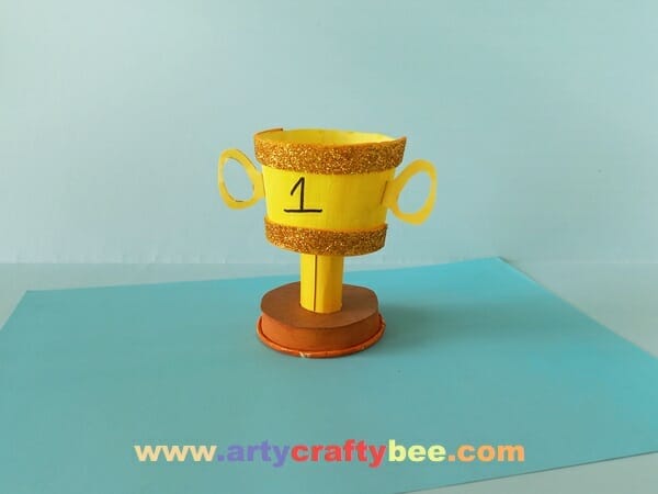 3D Father’s Day Trophy – With Paper Cup Super Easy