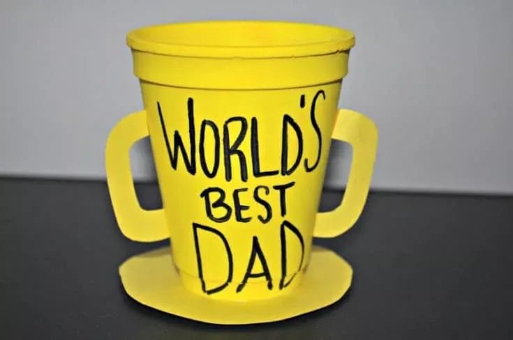 father's day trophy cup craft