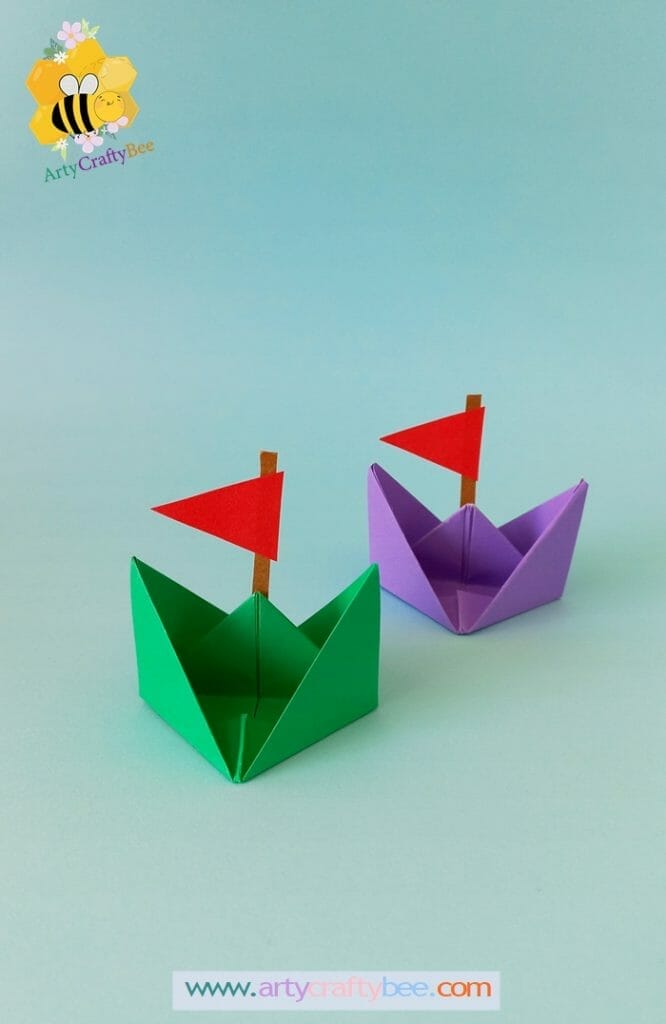 origami boat for kids