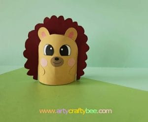 toilet paper roll hedgehog craft
