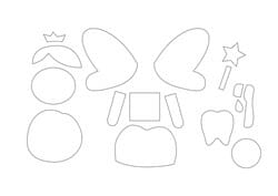 tooth fairy craft template