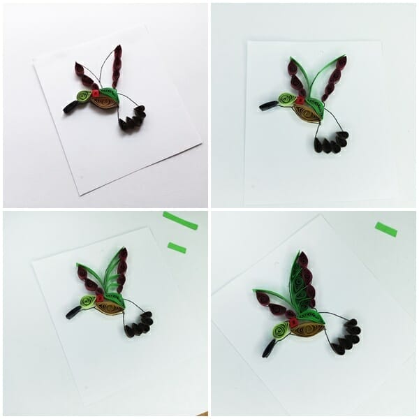 quilled hummingbird pattern