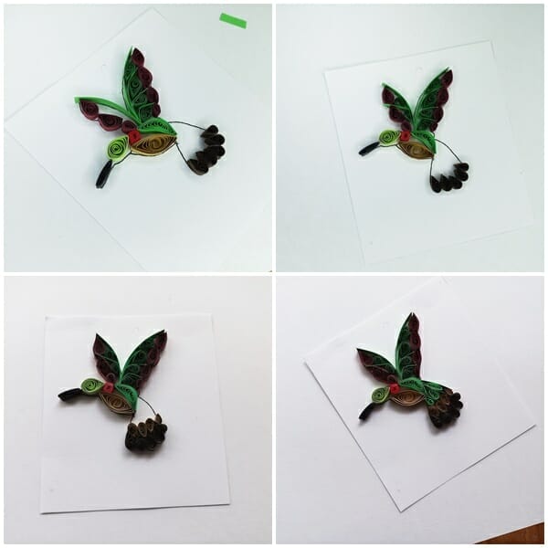 quilling a hummingbird