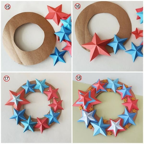 Easy diy 4th of july wreath 