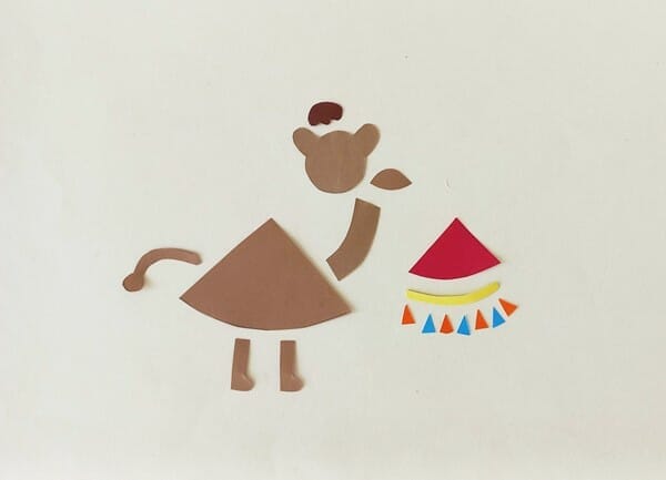 paper camel craft paper craft for kids