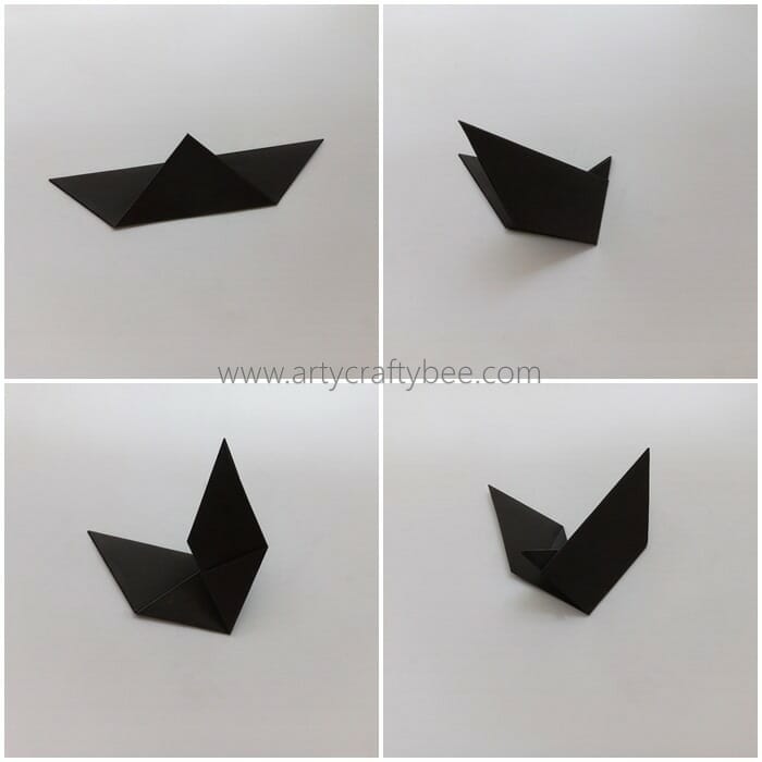 Easy origami bat