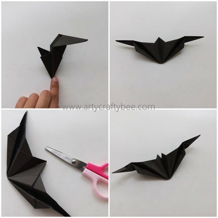 halloween origami bat