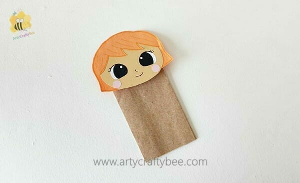 Halloween Witch Craft Paper bag Puppet g