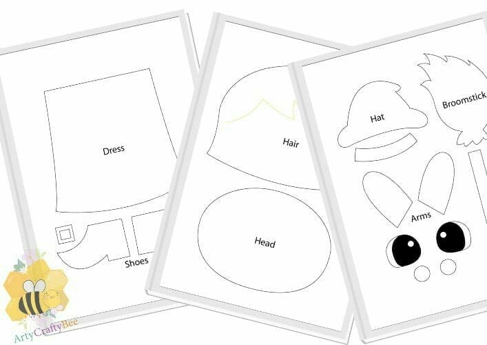 halloween witch craft printable templates