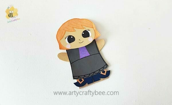 ihalloween puppets witch paper craft