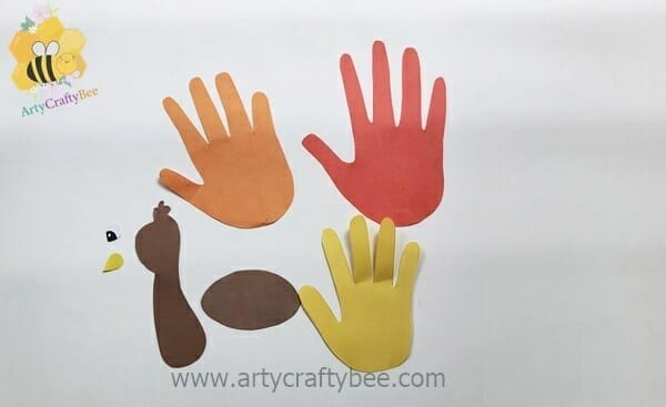  thankful handprint turkey craft