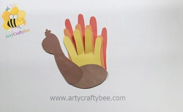  construction paper handprint turkey