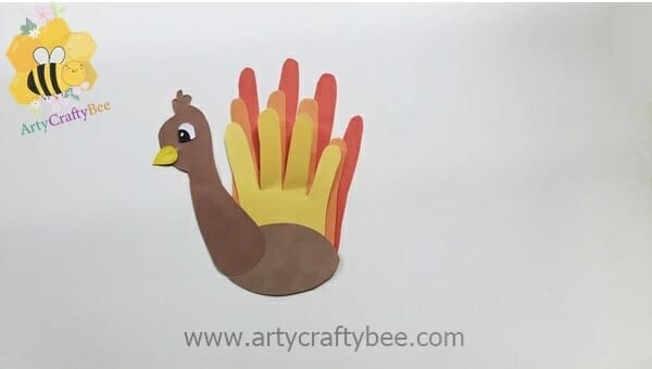 handprint turkey for toddlers