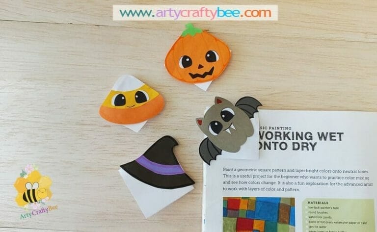 Halloween Bookmark Crafts For Kids (4 Designs)