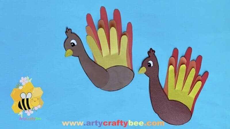 thanksgiving thankful handprint turkey