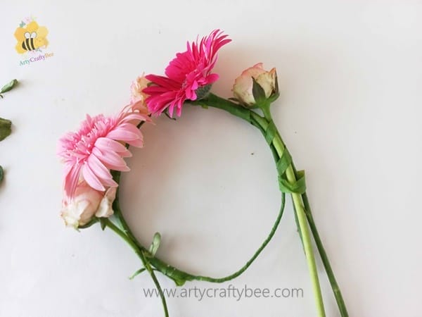 how to make a flower crown