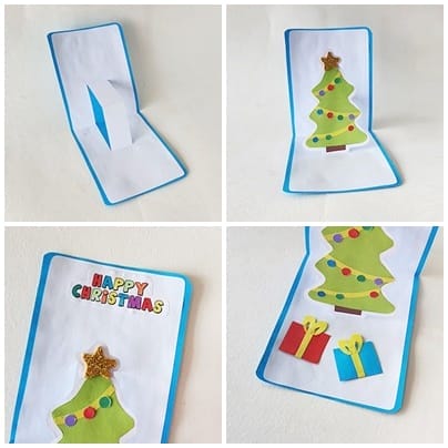  christmas pop up card instructions