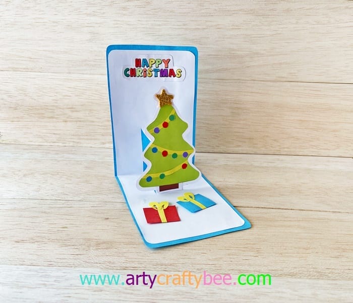 Best 3D Christmas Pop Up Card - Arty Crafty Bee