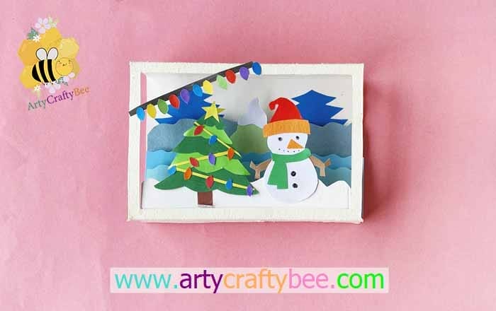 3D Christmas Scene Craft With Paper