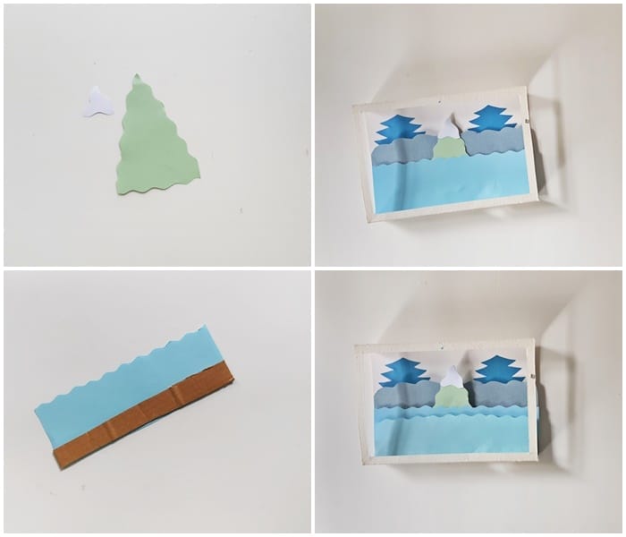  3d christmas scene craft ideas