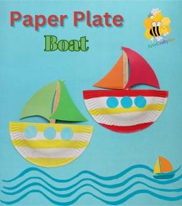 Paper Plate boat craft