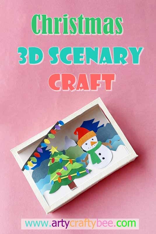 Simple christmas scene craft