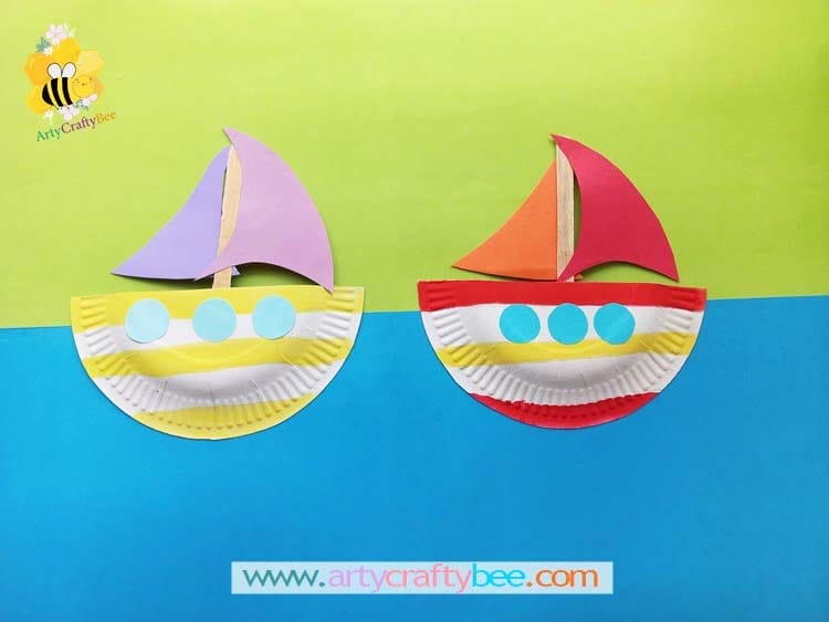paper boat craft step by step