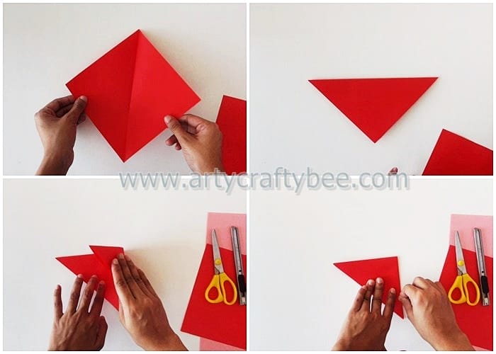  the idea room origami heart bookmark