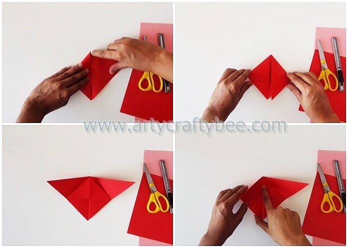 www.thespruce.com origami heart bookmark