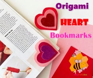 How To Fold an Origami Heart Bookmark In 5 Minutes