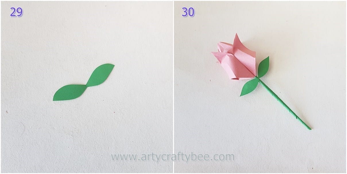 How To Make an Origami Tulip Flower - Arty Crafty Bee