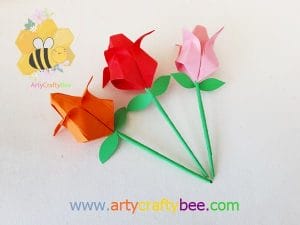 how to make origami tulip flower