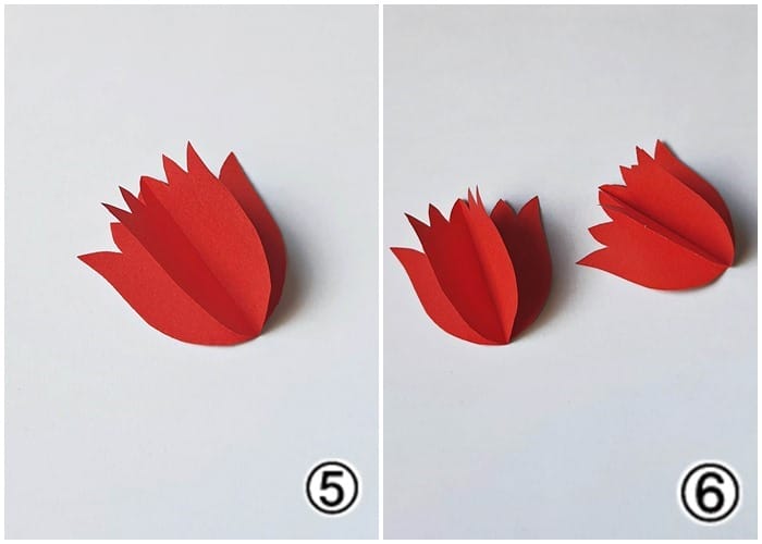 how to make paper tulips