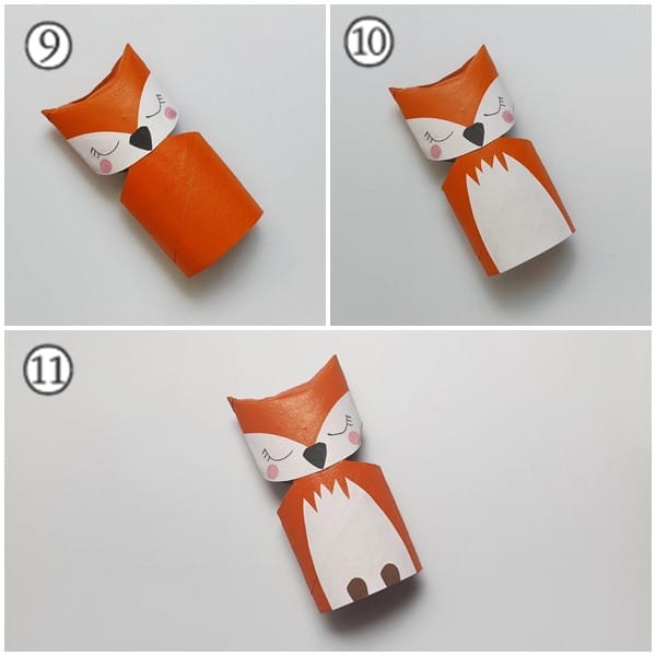 toilet paper roll fox easy